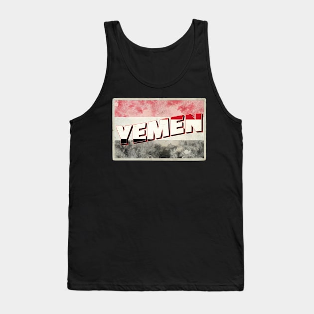 Yemen vintage style retro souvenir Tank Top by DesignerPropo